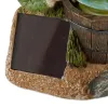 Solar Rotating Frog Garden Decor